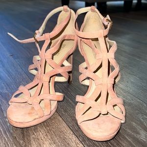Michael Kors Suede Sandra Platform heel.